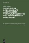 Band 1 Reichsgesetze und -Verordnungen