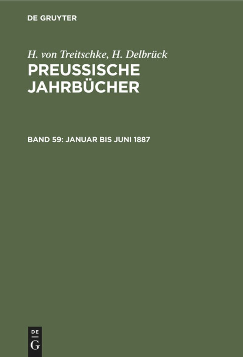 book: Band 59 Januar bis Juni 1887
