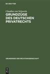 book: Grundzüge des deutschen Privatrechts