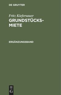 book: Ergänzungsband