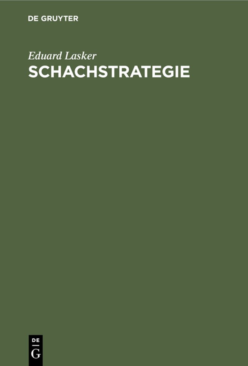 book: Schachstrategie