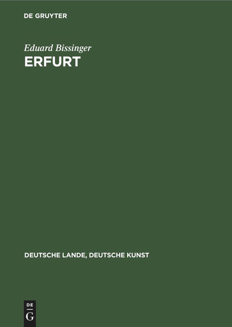 book: Erfurt