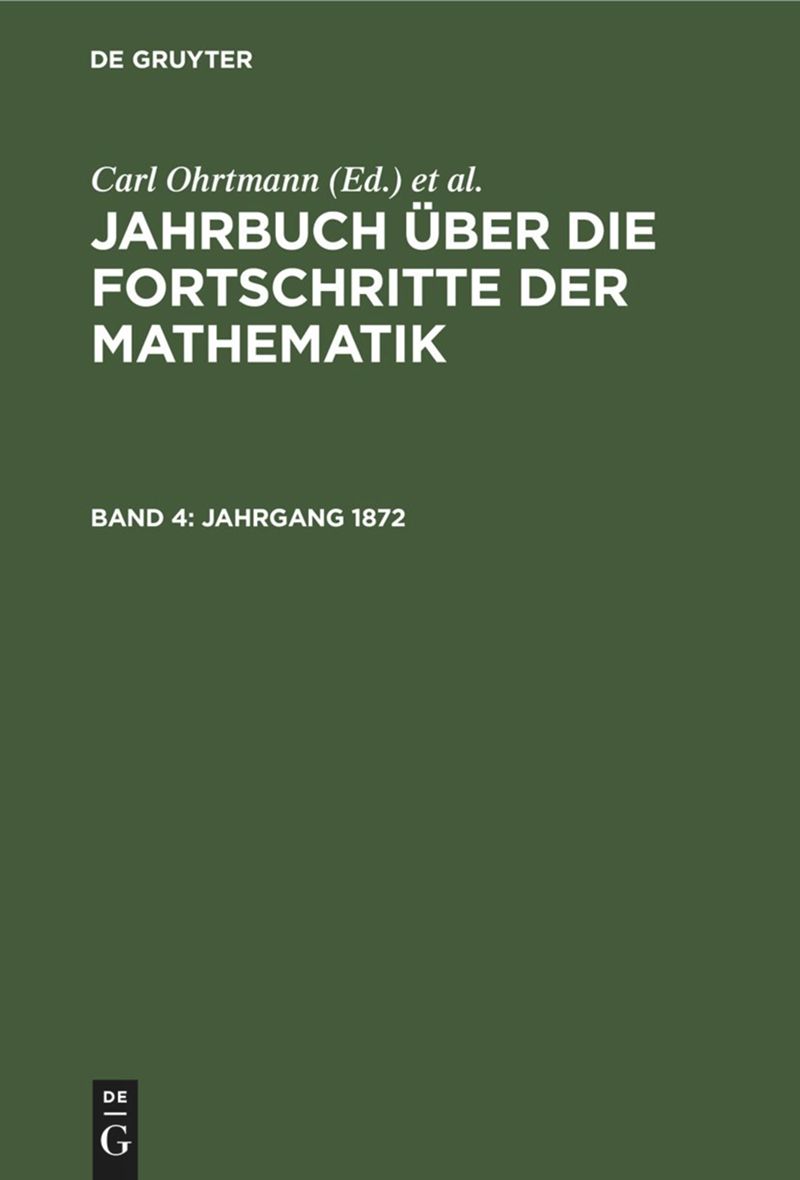 book: Band 4 Jahrgang 1872