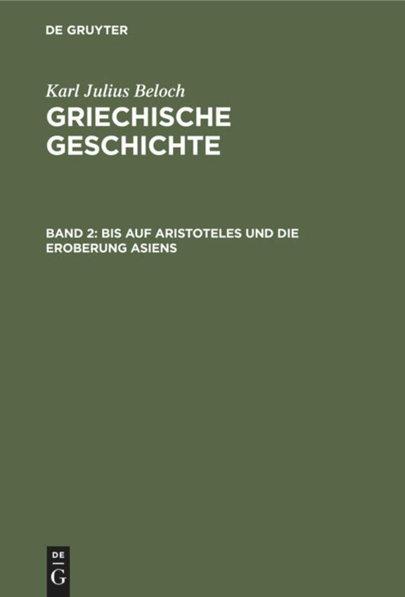 book: Band 2 Bis auf Aristoteles und die Eroberung Asiens