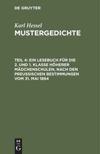 book: Teil 4 Ein Lesebuch für die 2. und 1. Klasse höherer Mädchenschulen, nach den preußischen Bestimmungen vom 31. Mai 1894