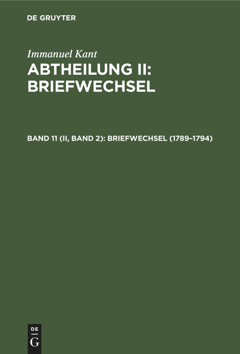 book: Band 11 (II, Band 2) 1789–1794