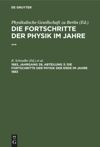 book: 1883, Jahrgang 39, Abteilung 3 Die Fortschritte der Physik der Erde im Jahre 1883