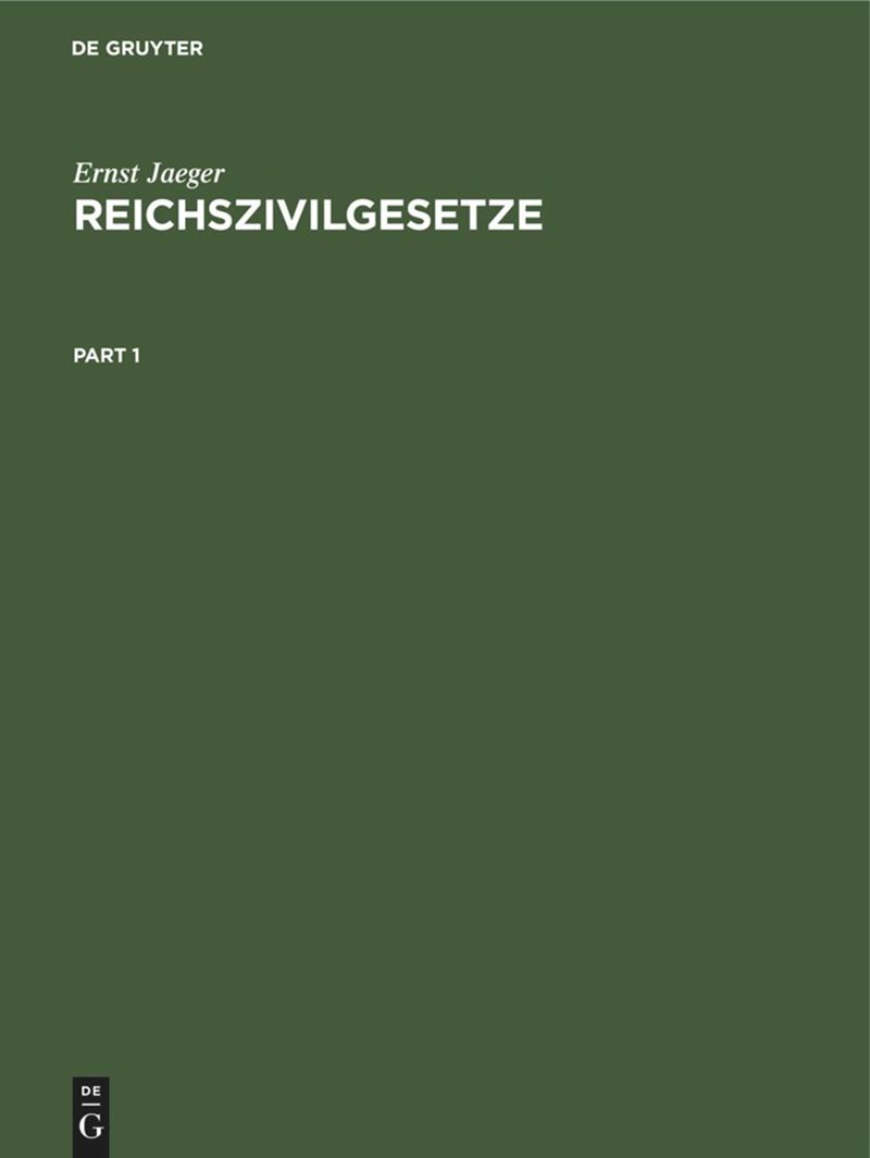 book: Reichszivilgesetze