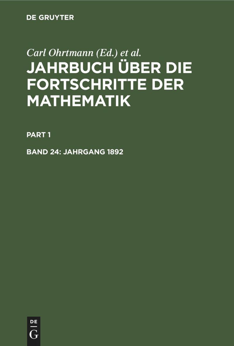book: Band 24 Jahrgang 1892