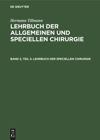book: Band 2, Teil 2 Lehrbuch der speciellen Chirurgie