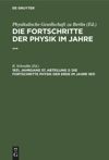 book: 1831, Jahrgang 37, Abteilung 3 Die Fortschritte Physik der Erde im Jahre 1831