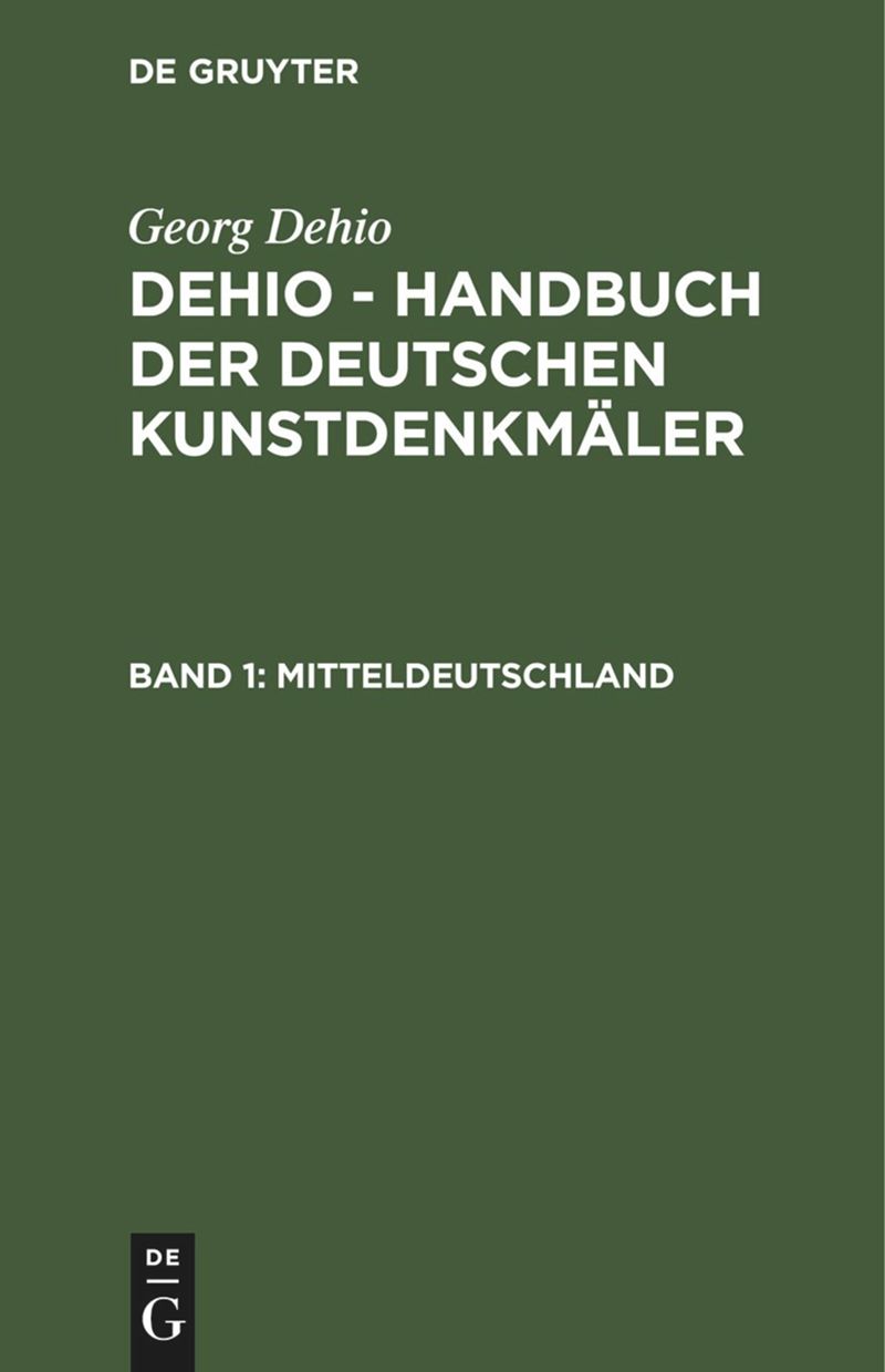 book: Band 1 Mitteldeutschland