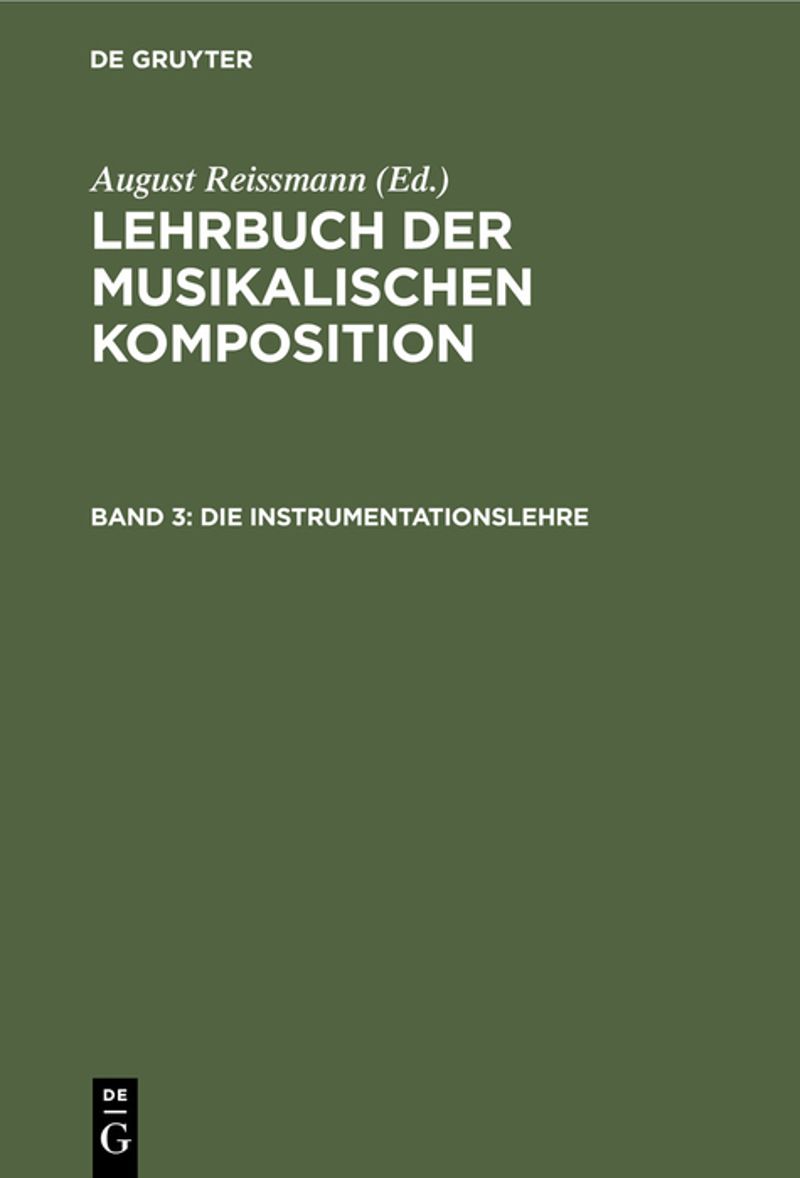 book: Band 3 Die Instrumentationslehre