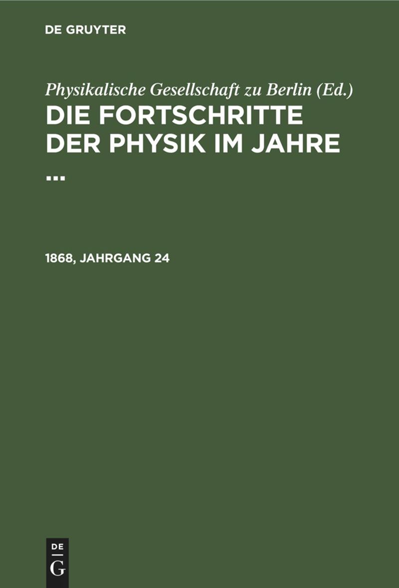 book: 1868, Jahrgang 24