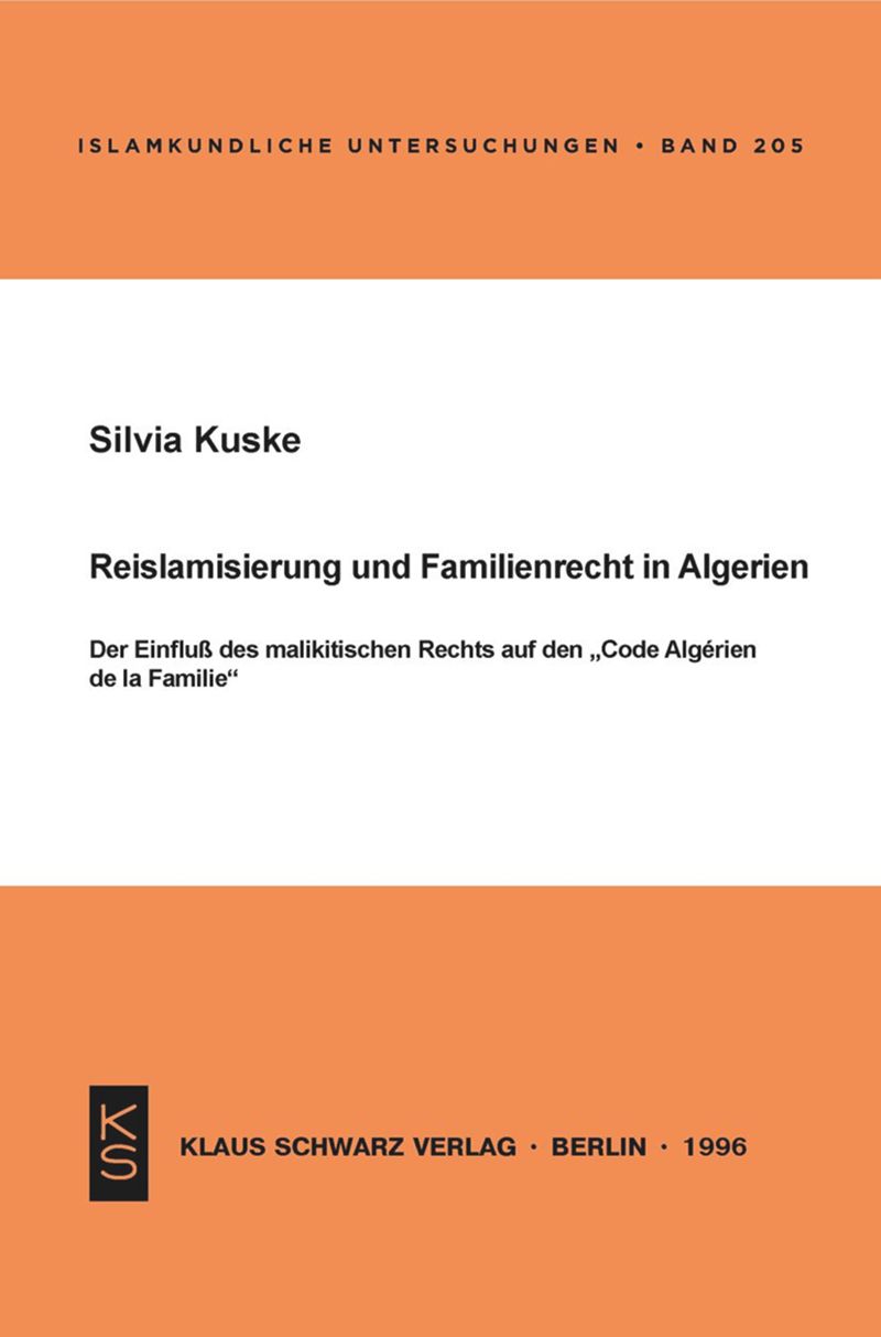 book: Reislamisierung und Familienrecht in Algerien