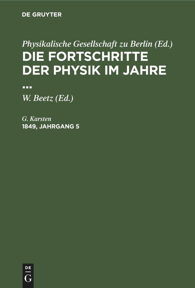 book: 1849, Jahrgang 5