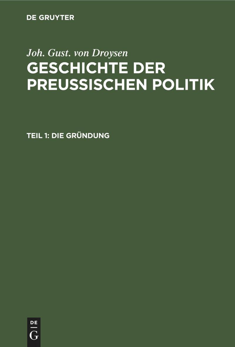 book: Teil 1 Die Gründung