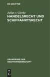 book: Handelsrecht und Schiffahrtsrecht
