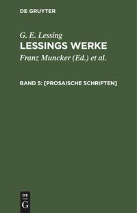 book: Band 5 [Prosaische Schriften]