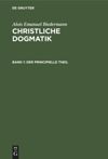 book: Band 1 Der principielle Theil