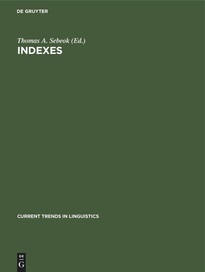book: Indexes