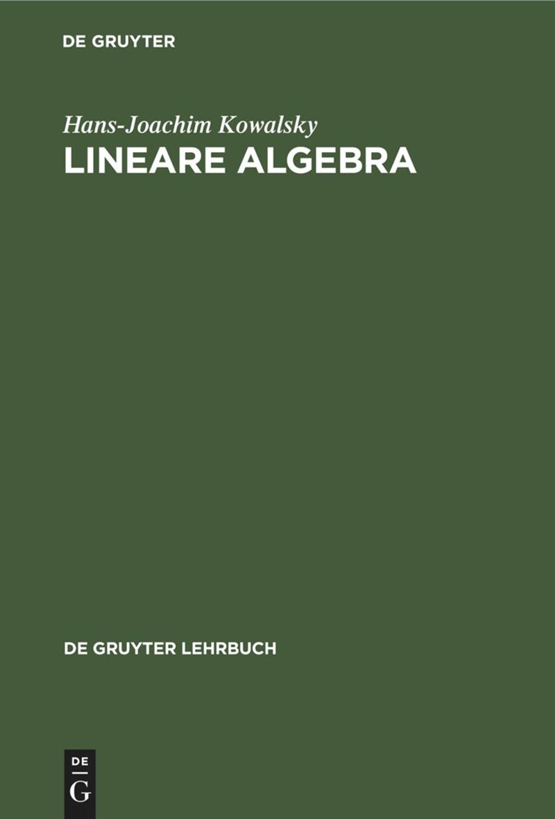 book: Lineare Algebra