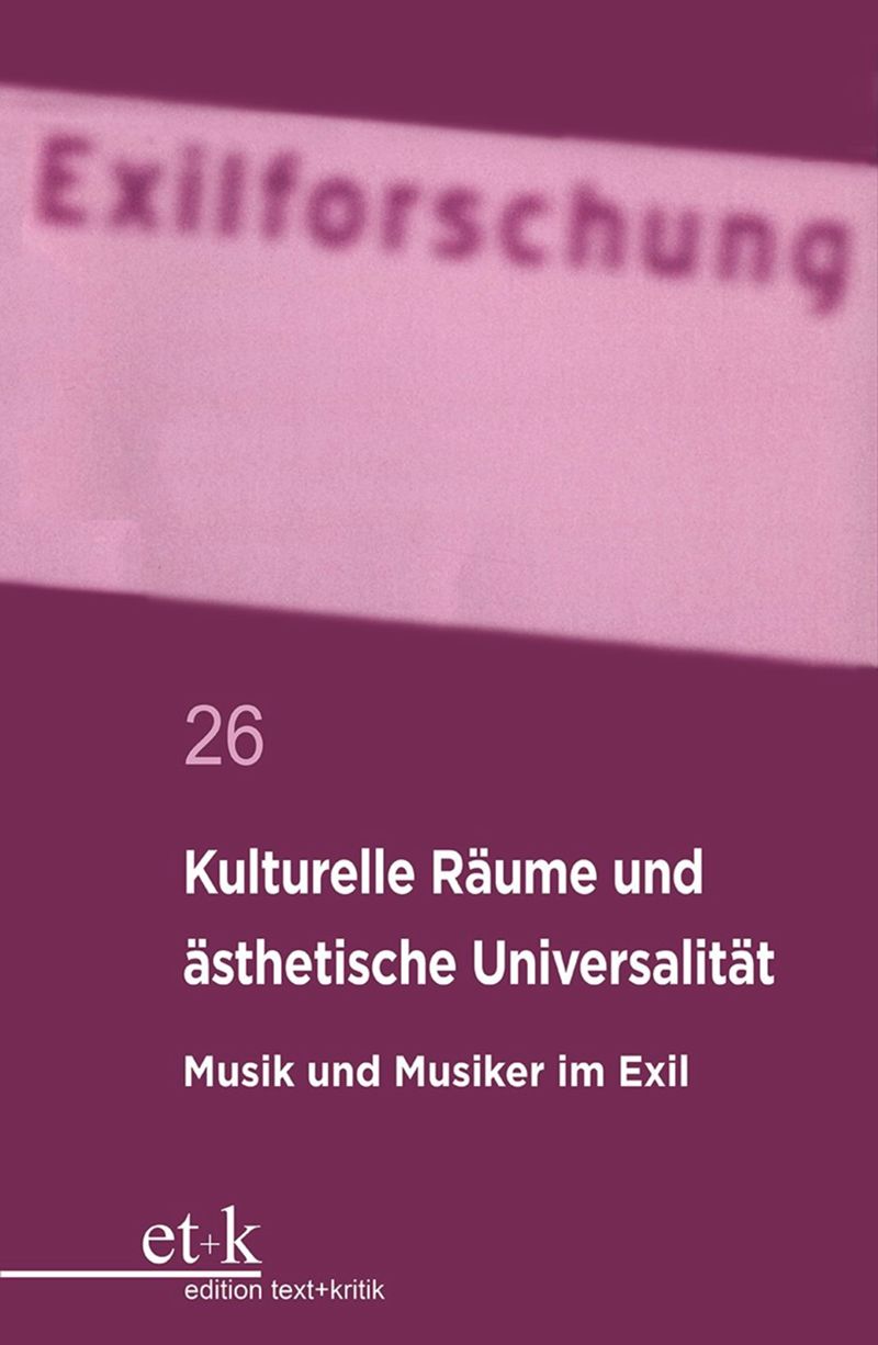book: Kulturelle Räume und ästhetische Universalität