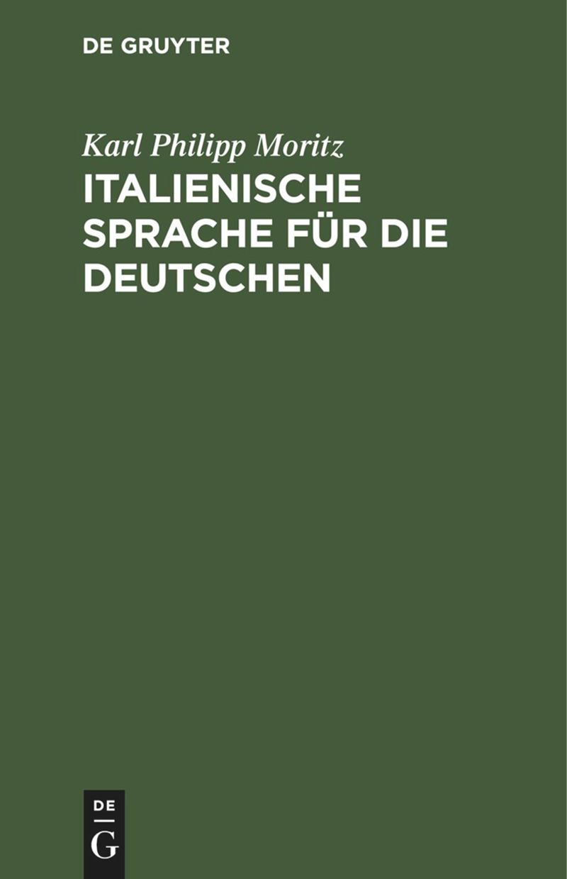book: Italienische Sprache für die Deutschen
