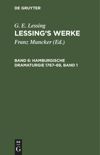 book: Band 6 Hamburgische Dramaturgie 1767–69, Band 1