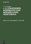 book: Band 4, Teil 1 Familienrecht I: §§ 1297–1588