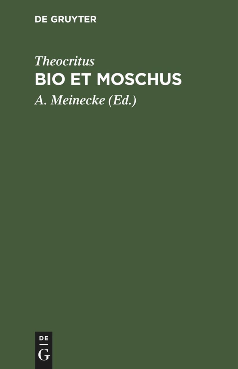 book: Bio et Moschus