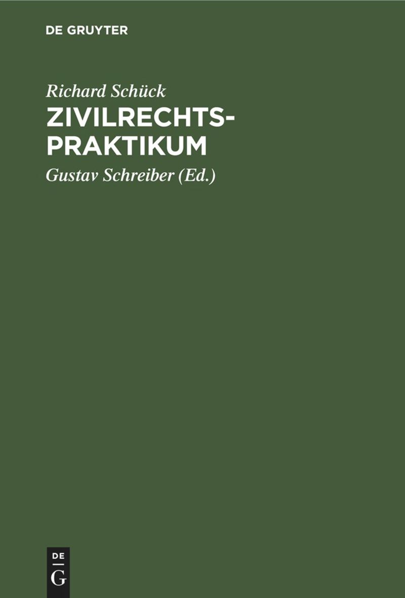 book: Zivilrechtspraktikum