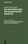 Band 1 2. Nachtrag zu Grund- und Haussteuergesetz
