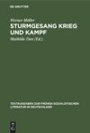 book: Sturmgesang Krieg und Kampf