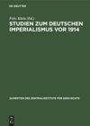 book: Studien zum deutschen Imperialismus vor 1914
