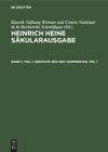 book: Band 1, Teil 1 Gedichte 1812–1827. Kommentar, Teil 1