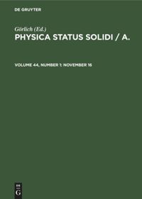 book: Volume 44, Number 1 November 16