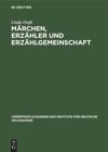 book: Märchen, Erzähler und Erzählgemeinschaft