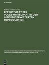 book: Effektivität der Volkswirtschaft in der intensiv erweiterten Reproduktion