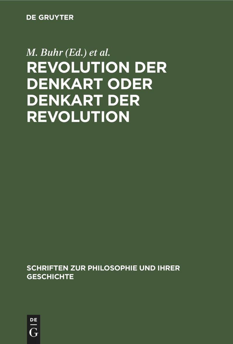 book: Revolution der Denkart oder Denkart der Revolution