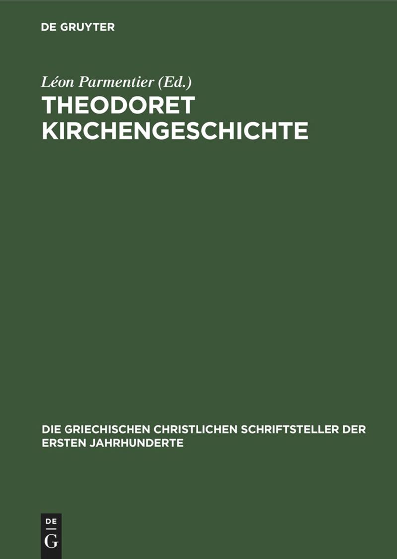 book: Theodoret Kirchengeschichte