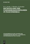 book: Entwicklung der Formgebungsverfahren im Maschinenbau