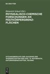 book: Physikalisch-chemische Forschungen an Festkörpergrenzflächen