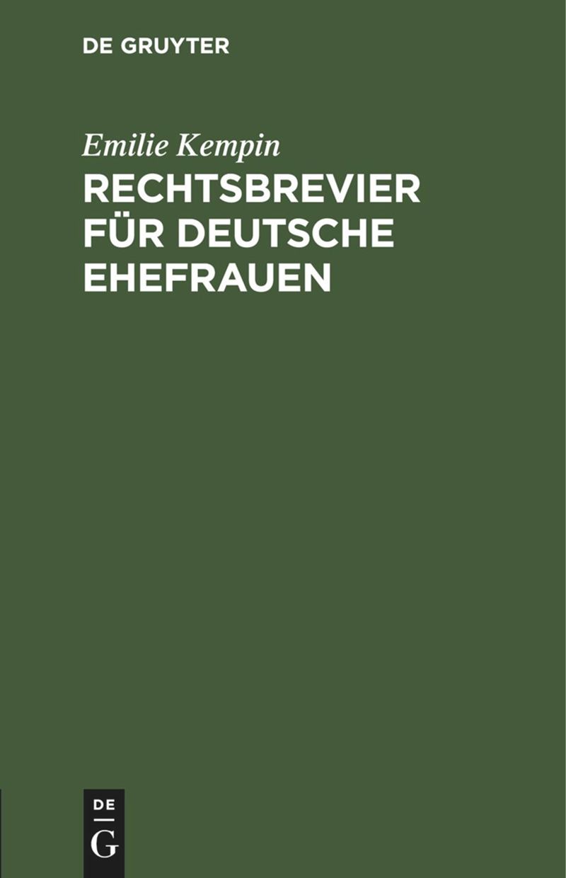 book: Rechtsbrevier für deutsche Ehefrauen