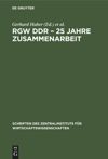 book: RGW DDR – 25 Jahre Zusammenarbeit