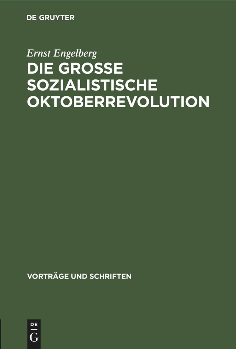 book: Die Grosse Sozialistische Oktoberrevolution