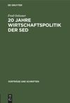 book: 20 Jahre Wirtschaftspolitik der Sed