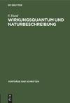 book: Wirkungsquantum und Naturbeschreibung