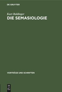 book: Die Semasiologie