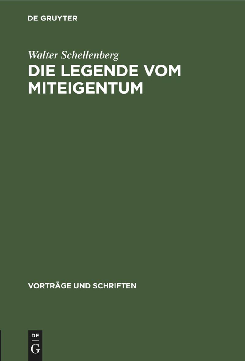 book: Die Legende vom Miteigentum
